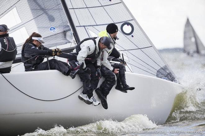 Day 2 – Miles Quinton's Gill Race Team (GBR694) with Geoff Carveth in helm, winning the first race today and gaining also two third places, is lying on the third position – Melges 24 European Sailing Series ©  Jasper van Staveren / SailService.org